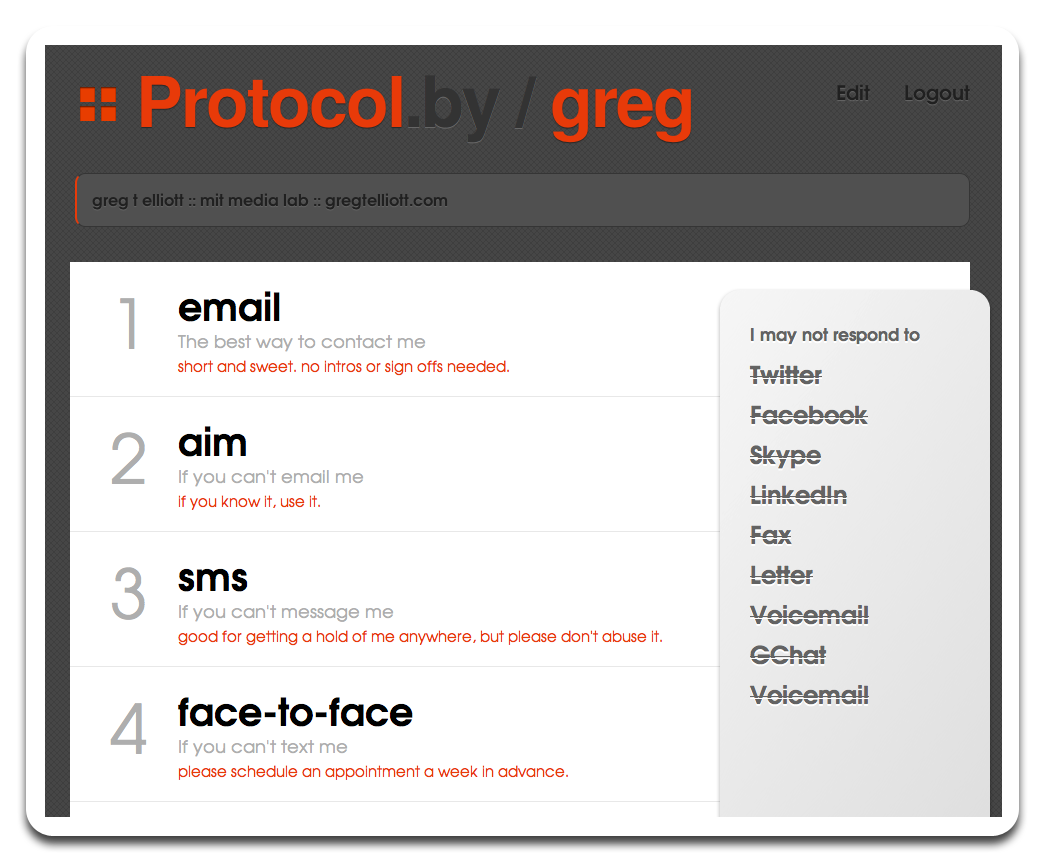 Protocol.by screenshot