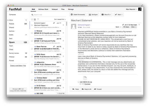 Fastmail vs. Gmail, Gmail-Alternative